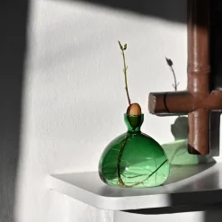 Agern Vase - Emerald Green