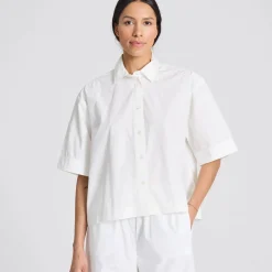 Astrid S/S Skjorte - Øko Bomuld - White