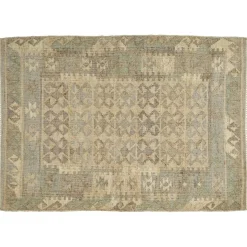 Bashir - Jute Kelim Gulvtæppe - Beige/Grey