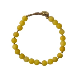 Bo M - Perlearmbånd - Yellow Jade (M27)