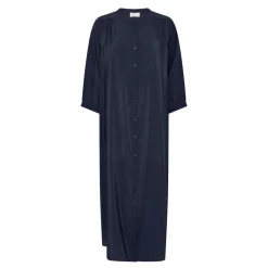Bred Bari Kjole - Viskose - Dark Navy