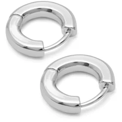 Buckle Hoops Sølv (Large)