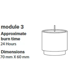 CANDL STACK, Module 3 - Burgundy