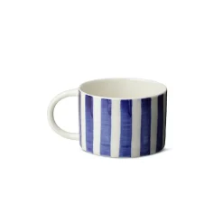 Candy Cup Wide - Large - White Blue Stripe
