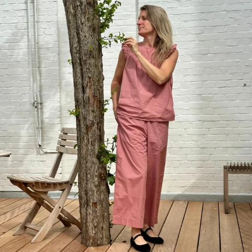 Copenhagen Bukser - Øko Bomuld - Ash Rose