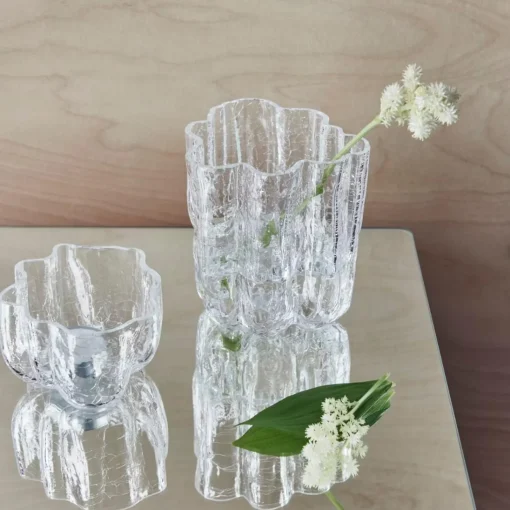 Crackle Vase - 121 mm - Clear