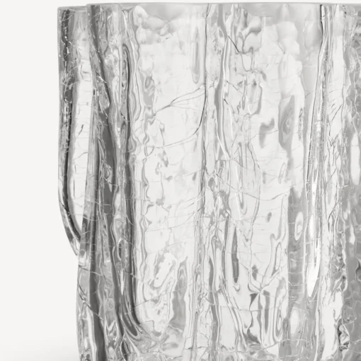 Crackle Vase - 121 mm - Clear