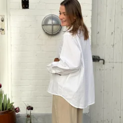 Dhaka Skjorte - Øko Bomuld - Bright White