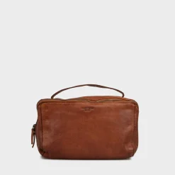 Dillon, Stor Toilettaske - Cognac