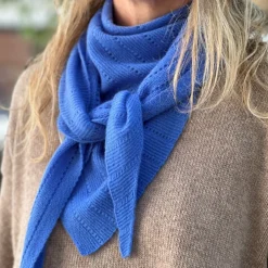 Doha Tørklæde - Cashmere - Forget Me Not