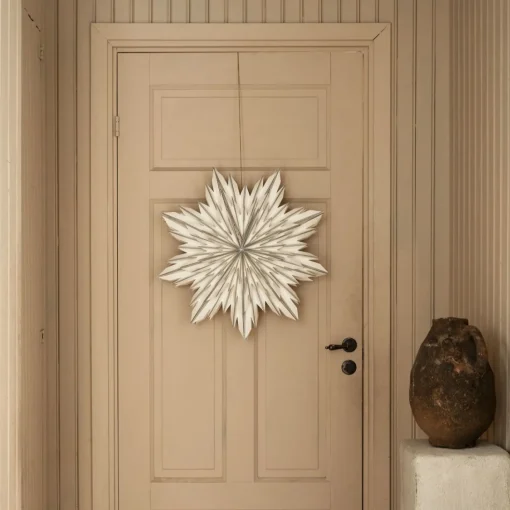 Elsa, Papirstjerne, 60 cm - Sølv