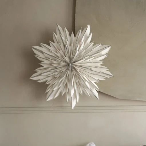 Elsa, Papirstjerne, 60 cm - Sølv