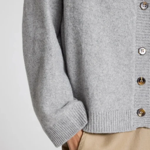 Felicia Cardigan - Cashmere  - Grey Melange