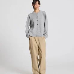 Felicia Cardigan - Cashmere  - Grey Melange