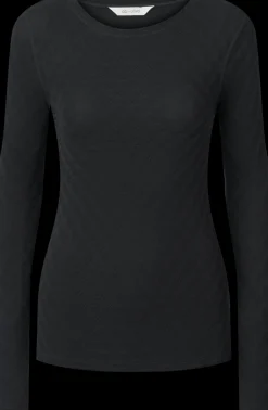 Fermi Bluse - Viskose/Silke - Stretch Limo Black