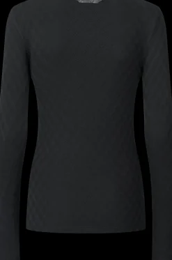 Fermi Bluse - Viskose/Silke - Stretch Limo Black