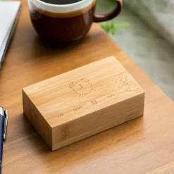 Flip Click Clock - Vækkeur i Træ - Bamboo