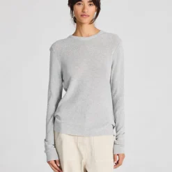 Freja Knit - Øko Bomuld - Light Grey Melange