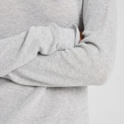 Freja Knit - Øko Bomuld - Light Grey Melange