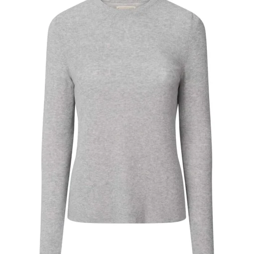 Freja Knit - Øko Bomuld - Light Grey Melange