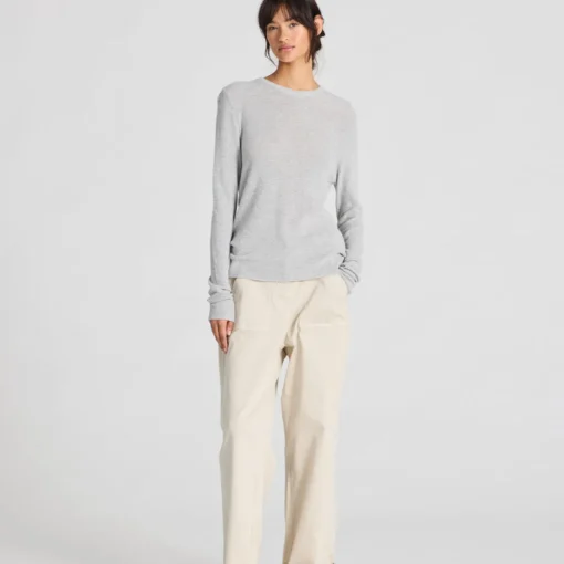 Freja Knit - Øko Bomuld - Light Grey Melange
