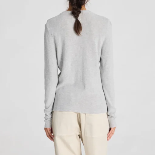 Freja Knit - Øko Bomuld - Light Grey Melange