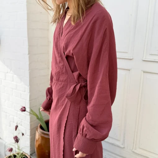 Havanna Slå-Om Kjole - Viskose - Rose Brown