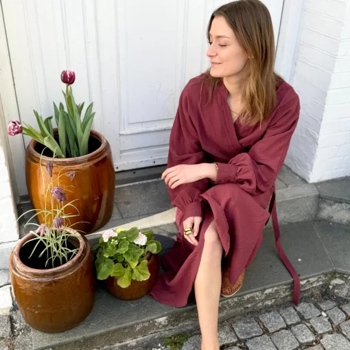 Havanna Slå-Om Kjole - Viskose - Rose Brown