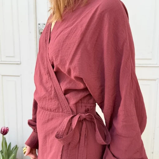Havanna Slå-Om Kjole - Viskose - Rose Brown