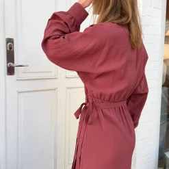 Havanna Slå-Om Kjole - Viskose - Rose Brown