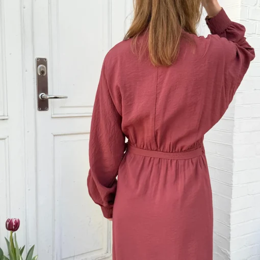 Havanna Slå-Om Kjole - Viskose - Rose Brown
