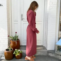 Havanna Slå-Om Kjole - Viskose - Rose Brown
