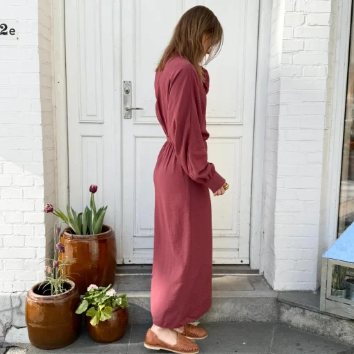 Havanna Slå-Om Kjole - Viskose - Rose Brown