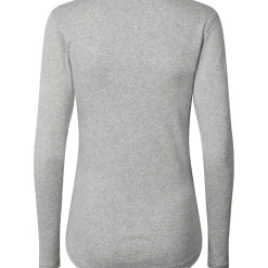 Ivy Bluse - 100% Øko Bomuld - Light Grey Melange