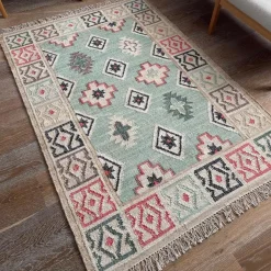 Jou Kelim Gulvtæppe - Jute/Bomuld - Modern