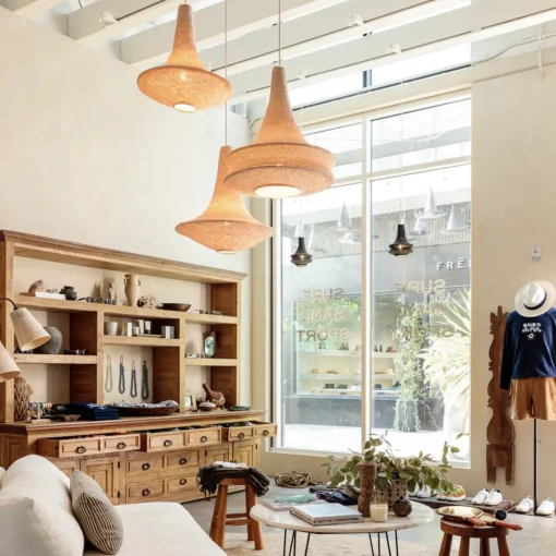 Large Joosh - Hæklet Loftslampe - Beige