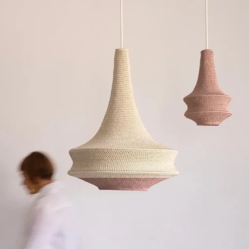 Large Joosh - Hæklet Loftslampe - Beige