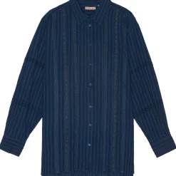 Laura Oversize Skjorte - Øko Bomuld - Indigo