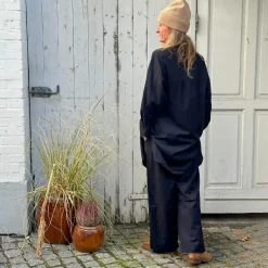 LONG Copenhagen Bukser - WOOL BLEND - Dark Navy