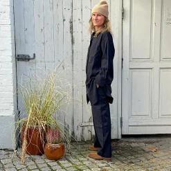 LONG Copenhagen Bukser - WOOL BLEND - Dark Navy
