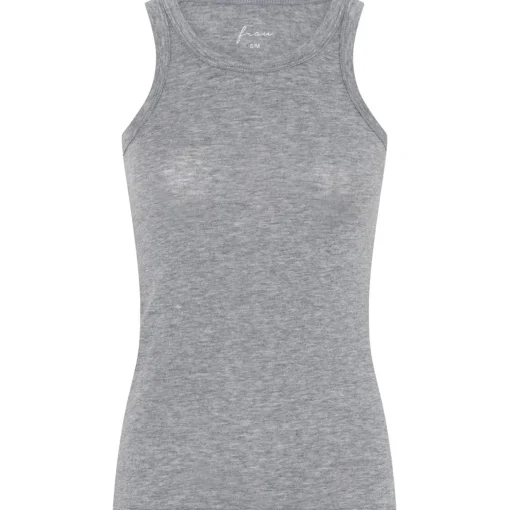 Lucca Tank Top - Modal/Cashmere - Medium Grey Melange