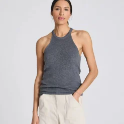Lulu Knit Top - Øko Bomuld - Dark Grey