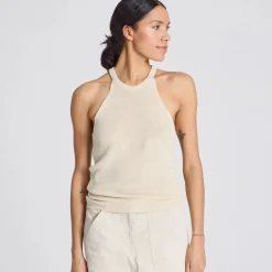 Lulu Knit Top - Øko Bomuld - Ecru