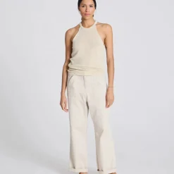 Lulu Knit Top - Øko Bomuld - Ecru