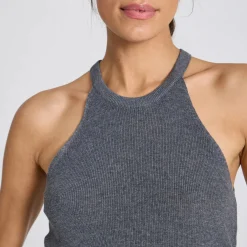 Lulu Knit Top - Øko Bomuld - Dark Grey