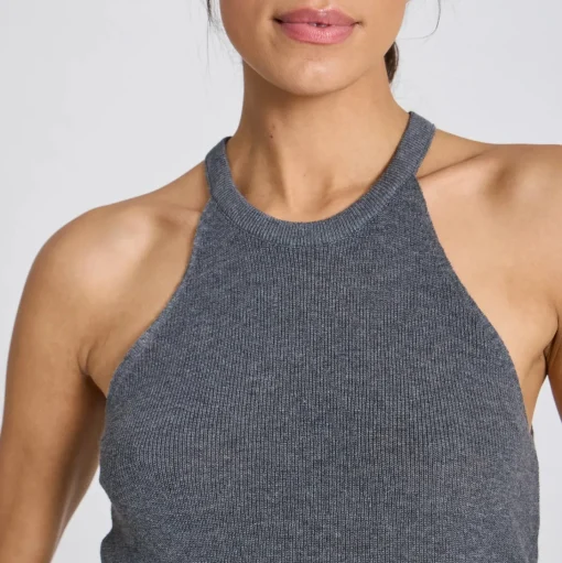Lulu Knit Top - Øko Bomuld - Dark Grey