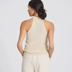 Lulu Knit Top - Øko Bomuld - Ecru