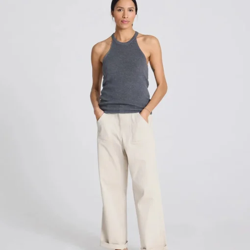 Lulu Knit Top - Øko Bomuld - Dark Grey