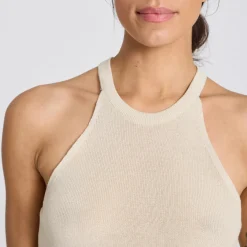 Lulu Knit Top - Øko Bomuld - Ecru