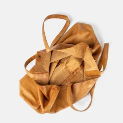 Marlo, Stor Urban Skuldertaske - Burned Tan